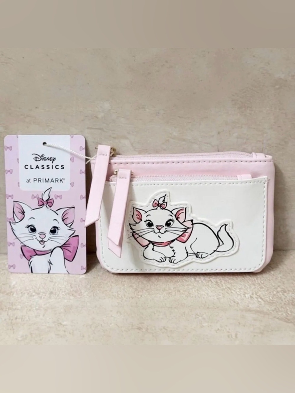 Disney The Aristocats “Marie” Cozy Slippers, and Primark Matching Wallet Bundle - Picture 3 of 5
